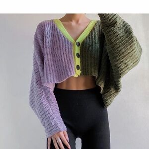 Urban Outfitters  Ashlyn Batwing Cropped Cardigan
